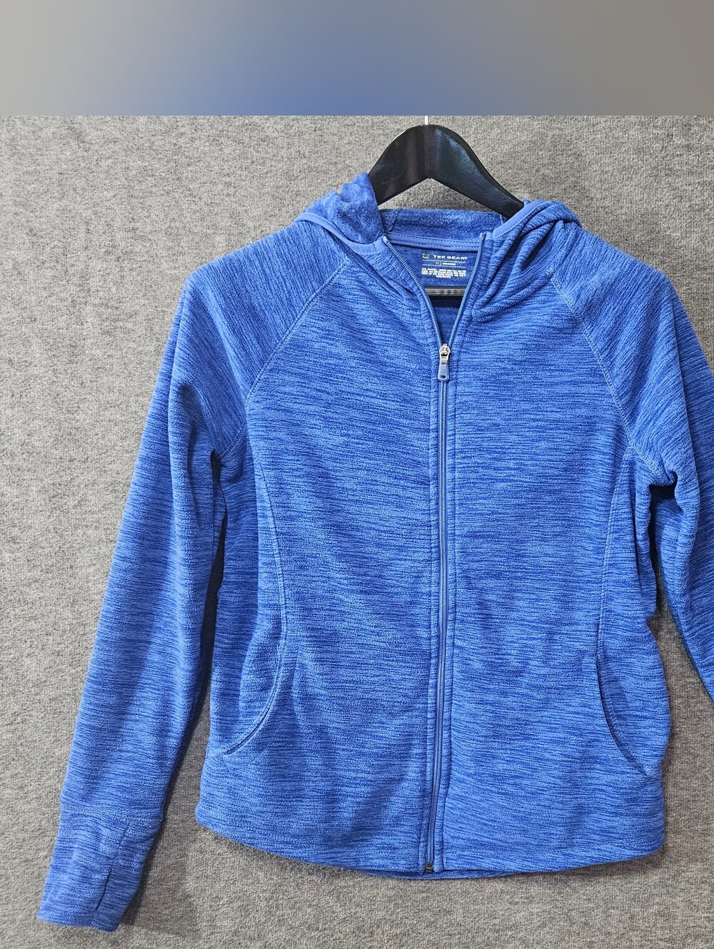 Tek Gear Blue Zip-Up Hoodie Women's Med